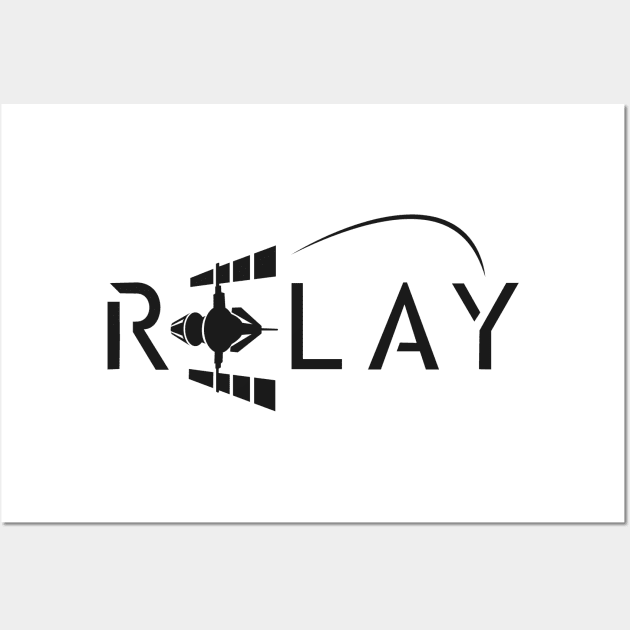 Relay Logo - Black Wall Art by relay_sc